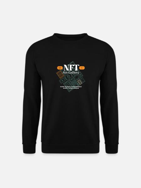 NFT Kunstgalerie Blockmosaik - Unisex Pullover - Schwarz