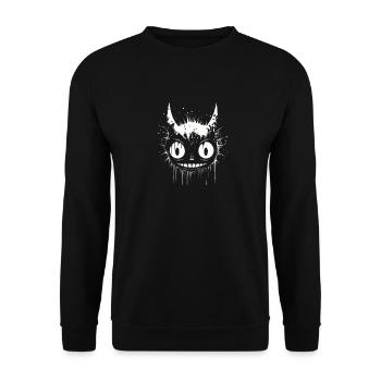 Scary Faces - Für die kleinen Monster - Unisex Pullover - Schwarz - Vorne - Alina (178cm) & Michal (187cm)