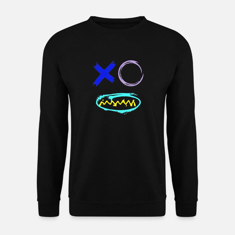 Gesicht Graffiti Zähne - Unisex Pullover - Schwarz