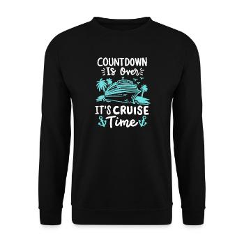 Kreuzfahrt Urlaub - Unisex Pullover - Schwarz - Vorne - Alina (178cm) & Michal (187cm)