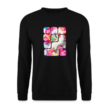 Magic Feather Creativity - Sonja Ariel von Staden - Unisex Sweatshirt - black - Front - Alina (178cm) & Michal (187cm)