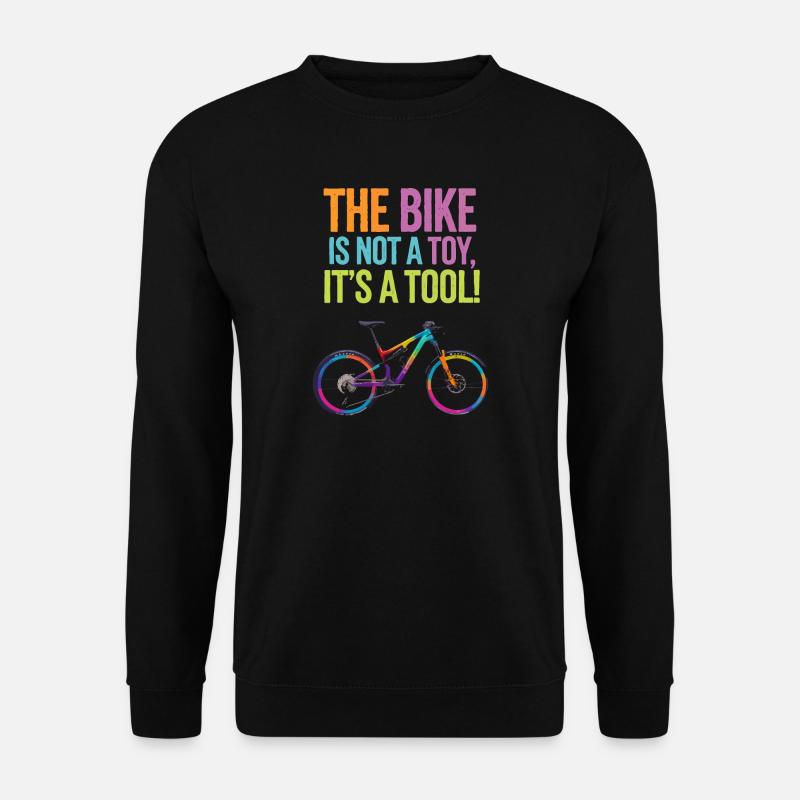 Conception de citation de vélo vibrante - Sweat-shirt Unisexe - noir