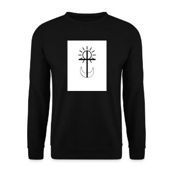 Auf und Ab - Unisex Pullover - Schwarz - Vorne - Alina (178cm) & Michal (187cm)