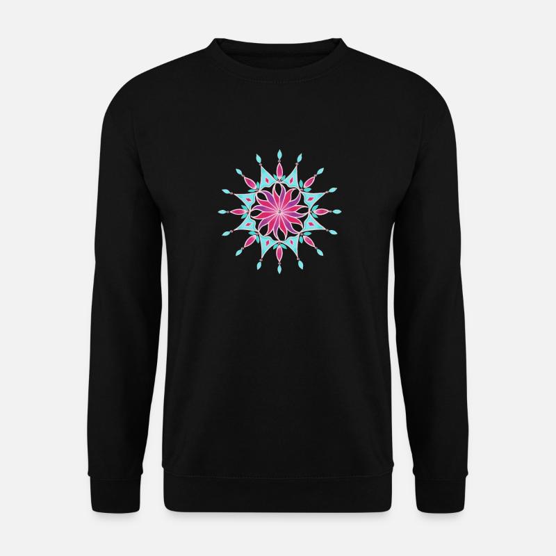 Blumen Mandala - Sonja Ariel von Staden - Unisex Pullover - Schwarz