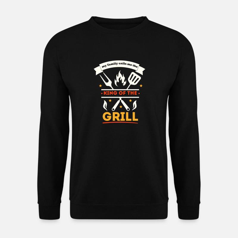 König des Grills - Unisex Pullover - Schwarz