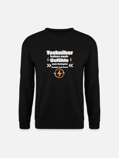 Techniker Gefühle - Unisex Pullover - Schwarz