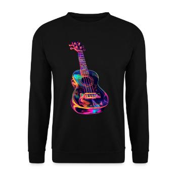 Ukulele - Unisex Pullover - Schwarz - Vorne - Alina (178cm) & Michal (187cm)
