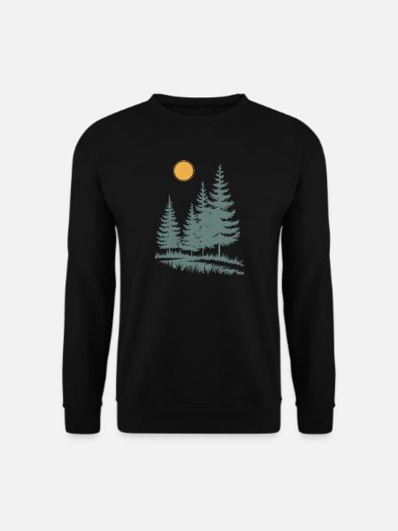 Sunlit Pine Silhouette - Unisex Sweatshirt - black