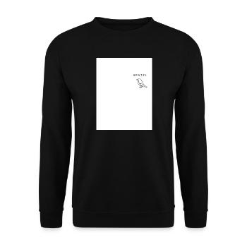 Spatzl - Unisex Pullover - Schwarz - Vorne - Alina (178cm) & Michal (187cm)