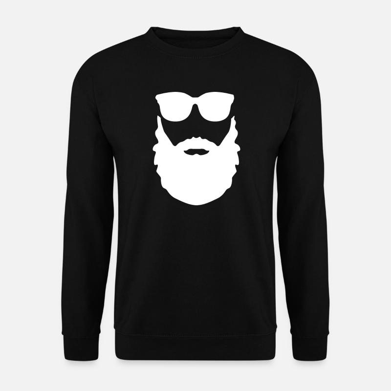 beard sunglasses - Unisex Pullover - Schwarz