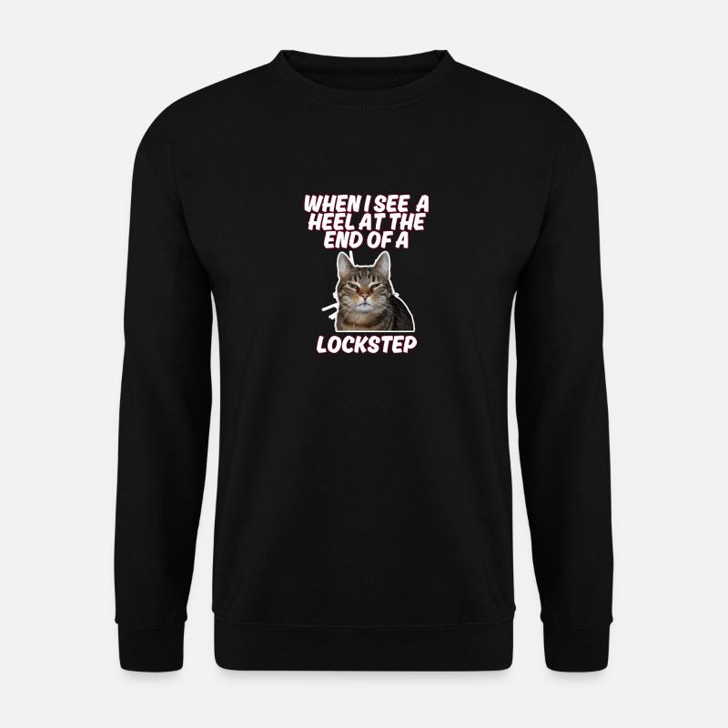 Lockstep cat - Unisex Pullover - Schwarz