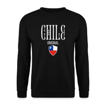 Originaire du Chili, né au Chili - Sweat-shirt Unisexe - noir - Devant - Alina (178cm) & Michal (187cm)