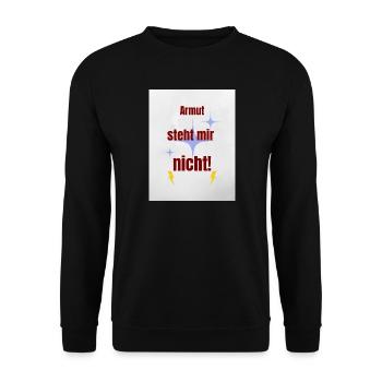 Humorous Pride Saying - Unisex Sweatshirt - black - Front - Alina (178cm) & Michal (187cm)