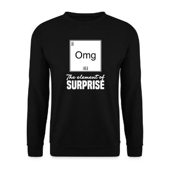 Humour Chimie Idée Cadeau pour Professeur Chimie - Sweat-shirt Unisexe - noir - Devant - Alina (178cm) & Michal (187cm)