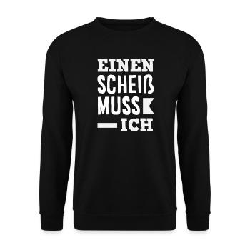 N shit I have to – middle finger - Unisex Sweatshirt - black - Front - Alina (178cm) & Michal (187cm)