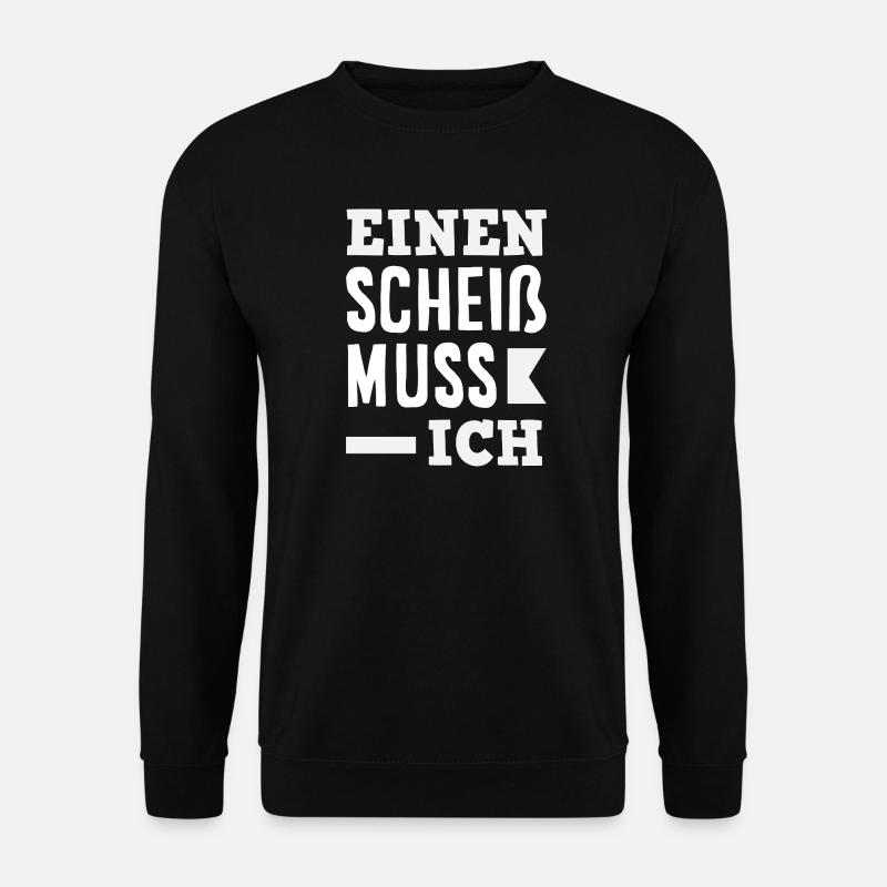 N Scheiß muss ich – Mittelfinger - Unisex Pullover - Schwarz