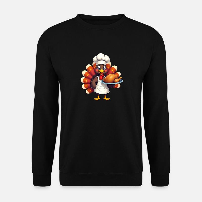 Cuisinier de dinde de Thanksgiving Thanksgiving - Sweat-shirt Unisexe - noir