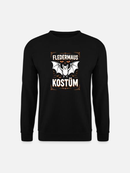 Bat Costume Halloween - Unisex Sweatshirt - black