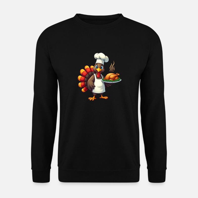Cuisinier de dinde de Thanksgiving Thanksgiving - Sweat-shirt Unisexe - noir