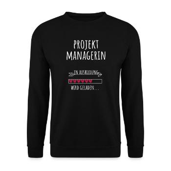 Chef de projet Gestion de projet Etudes Profession - Sweat-shirt Unisexe - noir - Devant - Alina (178cm) & Michal (187cm)