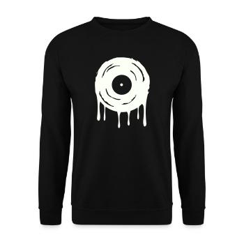 Schallplatte  - Unisex Pullover - Schwarz - Vorne - Alina (178cm) & Michal (187cm)