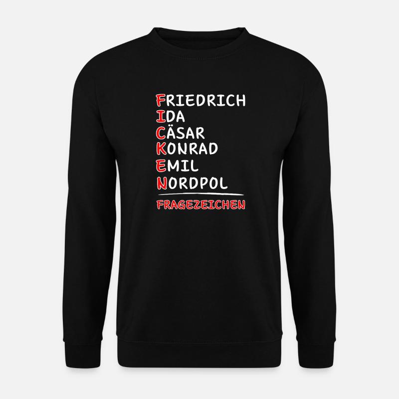 Funkalphabet-Friedrich Ida Cäsar Kaufmann Emil... - Unisex Pullover - Schwarz