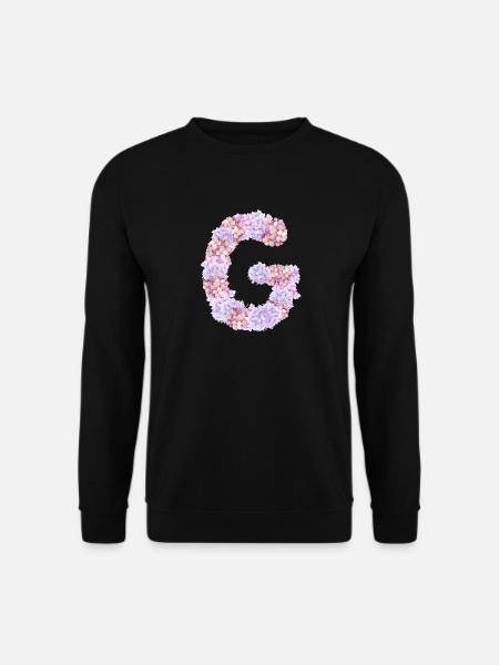 Flowers "G" for a genius person - Unisex Sweatshirt - black