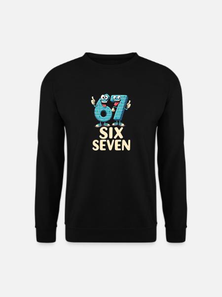 US Flag 67 Memes Six Seven - Unisex Sweatshirt - black