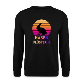 Bunny Whisperer - Unisex Sweatshirt - black - Front - Alina (178cm) & Michal (187cm)