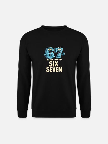 US Flag 67 Memes Six Seven - Sweat-shirt Unisexe - noir