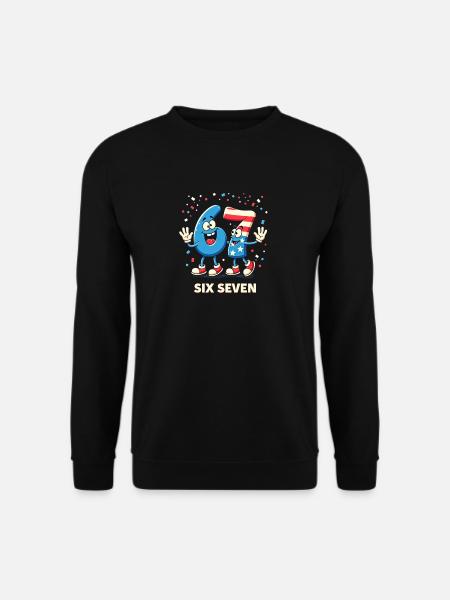 US Flag 67 Memes Six Seven - Sweat-shirt Unisexe - noir