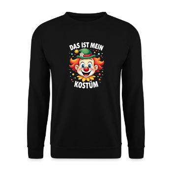 Carnival Clown Costume Carnival Carnival - Unisex Sweatshirt - black - Front - Alina (178cm) & Michal (187cm)