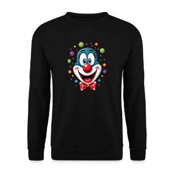 Carnival Clown Costume Carnival Carnival - Unisex Sweatshirt - black - Front - Alina (178cm) & Michal (187cm)