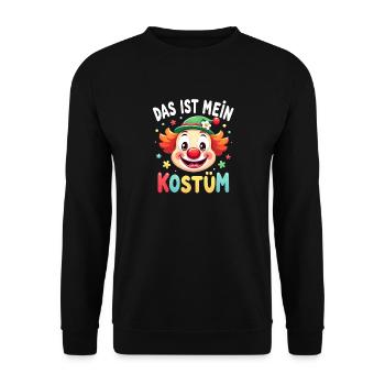 Carnival Clown Costume Carnival Carnival - Unisex Sweatshirt - black - Front - Alina (178cm) & Michal (187cm)