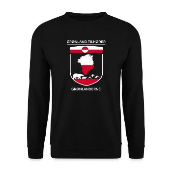 Le Groenland appartient à un don de déclaration des Groenlandais - Sweat-shirt Unisexe - noir - Devant - Alina (178cm) & Michal (187cm)