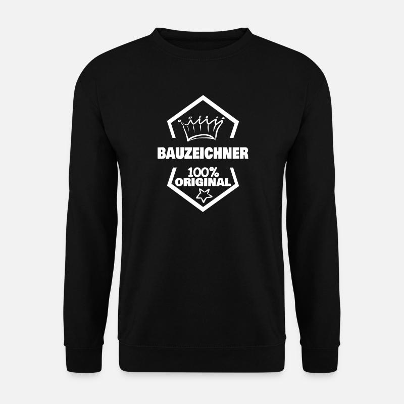 Bauzeichner - Unisex Pullover - Schwarz