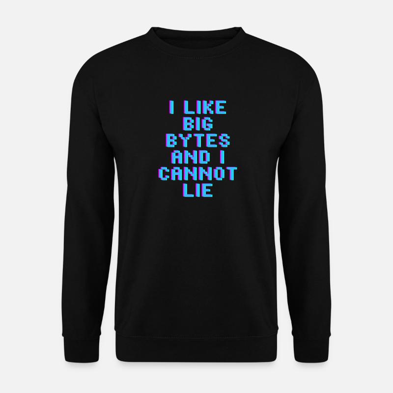 I like big bytes - Unisex Sweatshirt - black