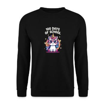 100th Day Of School 100 Day Of School Kids - Unisex Sweatshirt - black - Front - Alina (178cm) & Michal (187cm)