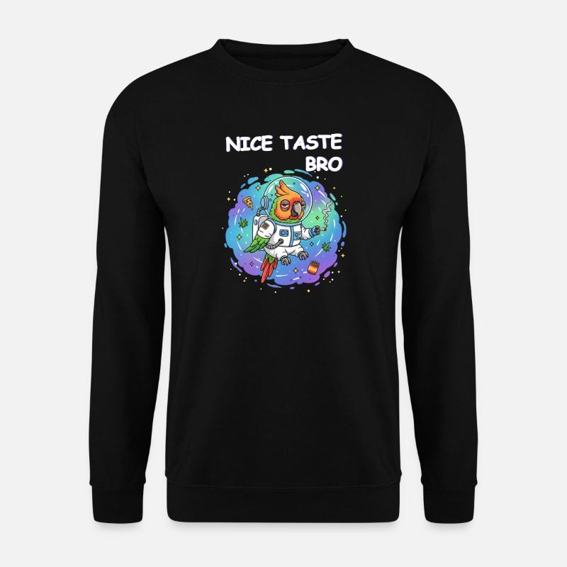 Perroquet des Herbes de l’Espace - Sweat-shirt Unisexe - noir