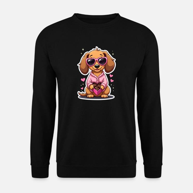 Dackel Dachshund Tekel - Unisex Pullover - Schwarz