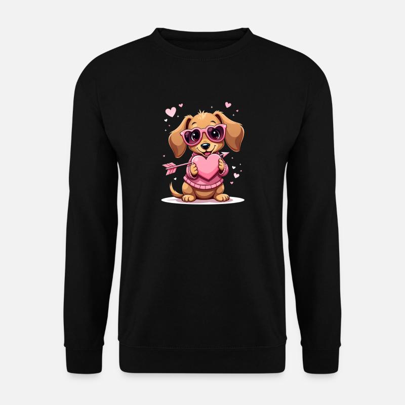 Dackel teckel teckel tekel - Sweat-shirt Unisexe - noir