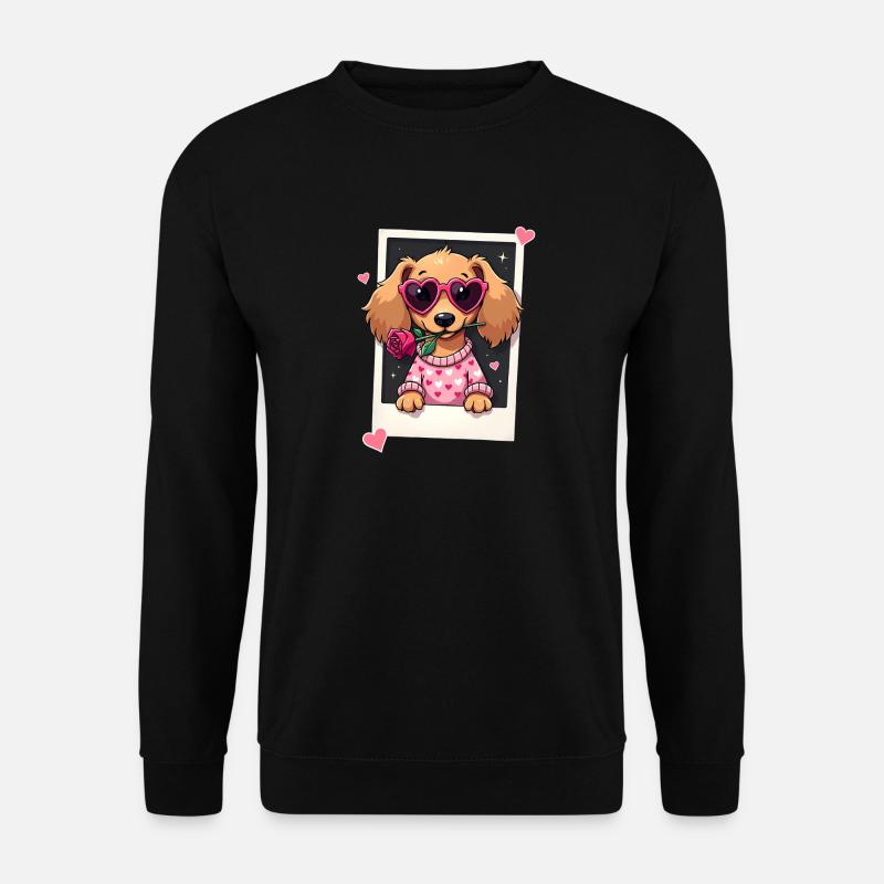 Dackel teckel teckel tekel - Sweat-shirt Unisexe - noir