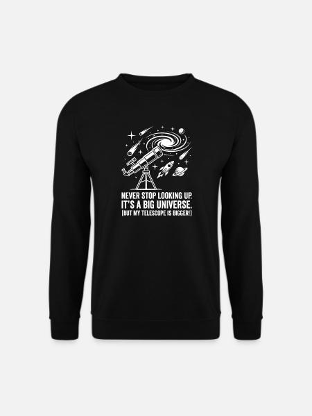 Rêves télescopiques dans le vaste cosmos - Sweat-shirt Unisexe - noir