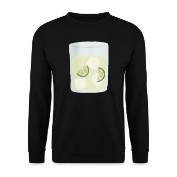 Moscow Mule in Watercolor Style - Unisex Sweatshirt - black - Front - Alina (178cm) & Michal (187cm)