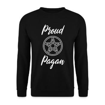 Beltane bénédictions du 1er mai Proud Pagan - Sweat-shirt Unisexe - noir - Devant - Alina (178cm) & Michal (187cm)