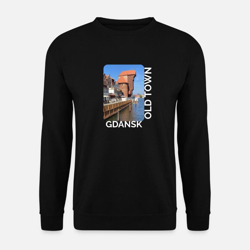 Gdansk Hafenidyll - Unisex Pullover - Schwarz