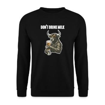 Bull Bull Beer - Unisex Sweatshirt - black - Front - Alina (178cm) & Michal (187cm)