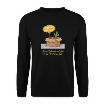 Luxus Loft In Bester Lage 2000€ Miete - Unisex Pullover - Schwarz - Vorne - Alina (178cm) & Michal (187cm)