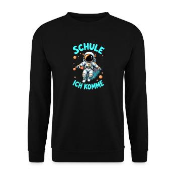 Schulkind 2026 Einschulung 2026 Schulanfang - Unisex Pullover - Schwarz - Vorne - Alina (178cm) & Michal (187cm)