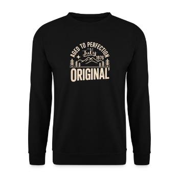 juillet 1976 – Légende des sommets et montagnes - Sweat-shirt Unisexe - noir - Devant - Alina (178cm) & Michal (187cm)
